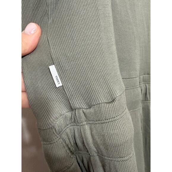 Vuori Pose Henley Jumpsuit in Dark Metal Green Women's Sz. M - Picture 6 of 7